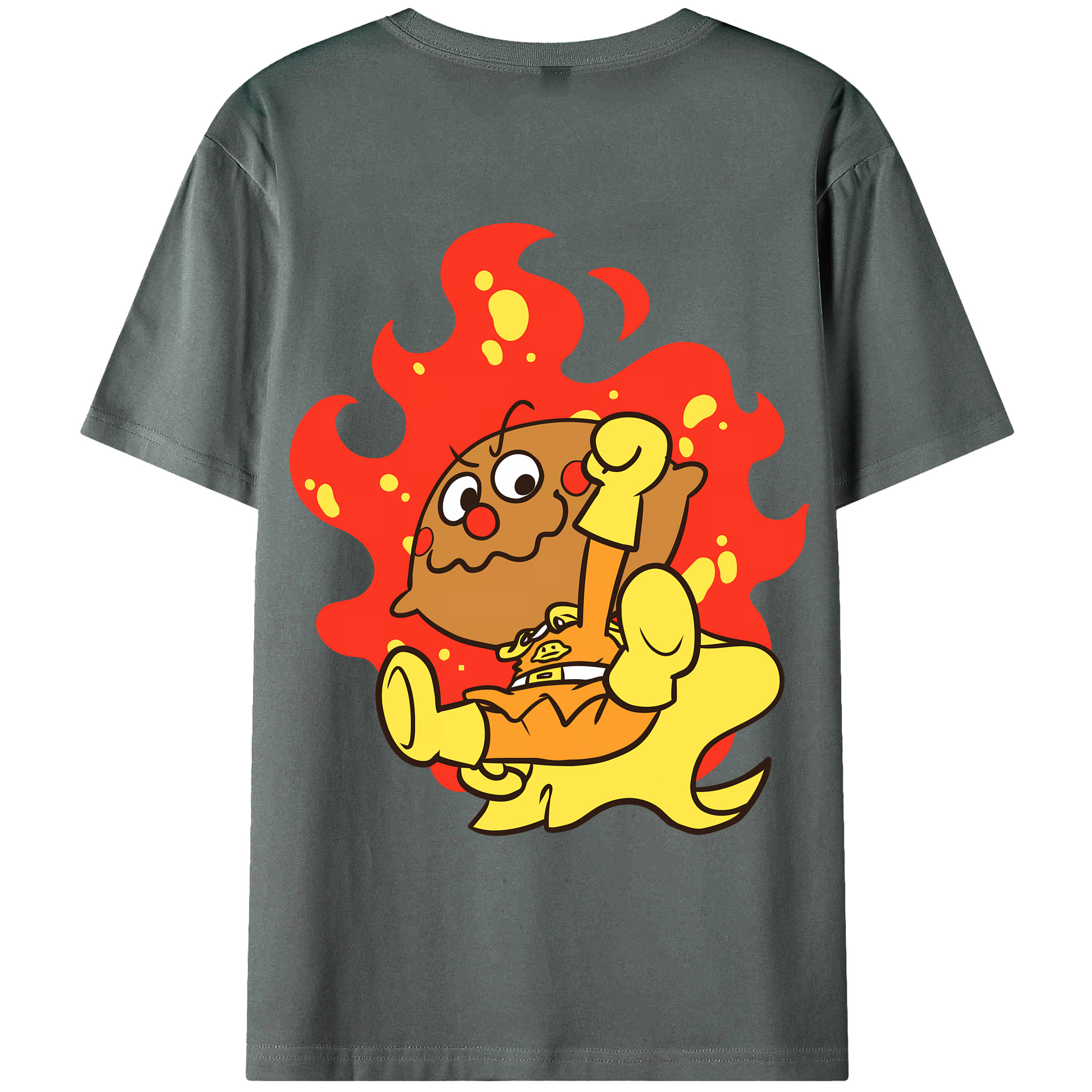（画像用） アンパンマン Anpanman 綿100％ メンズ半袖Tシャツ（バックプリント） 通気性